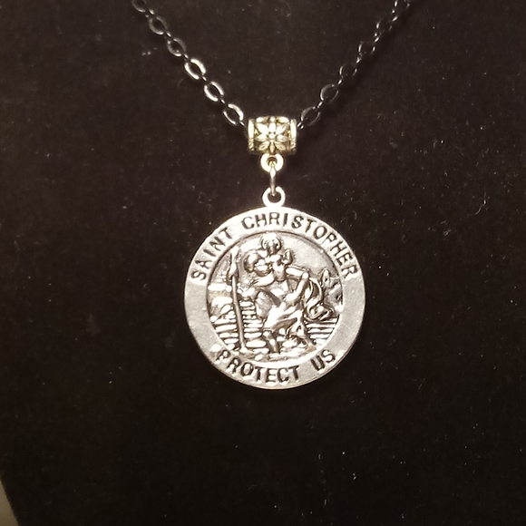 St. Christopher Catholic Medal Necklace - Picture 5 of 12